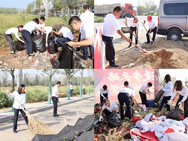 霍邱項目開展“衛(wèi)生大掃除，黨員我先行”主題活動